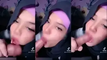 Arrazyny Hijab Sepong Kontol Pakai Dildo Nagih poster